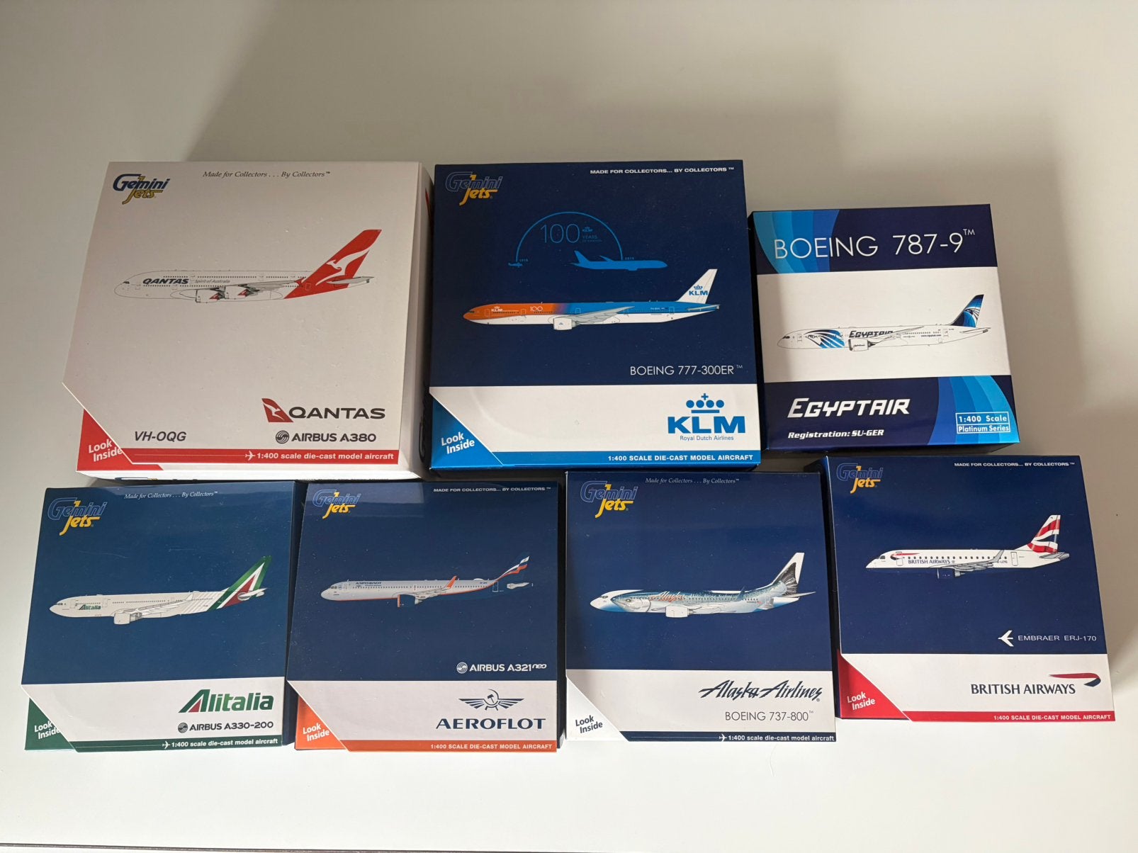Diverse Vliegtuigmodellen 1:400 - GeminiJets - Phoenix model, Ophalen of Verzenden, Zo goed als nieuw, Schaalmodel