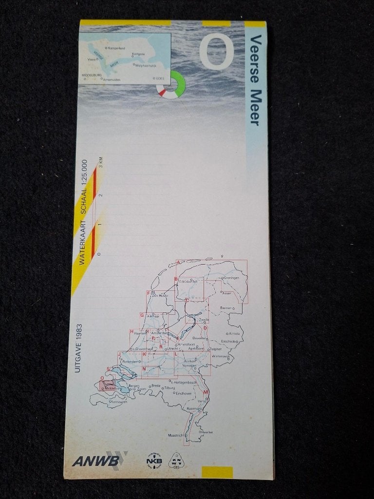 Waterkaart Veerse Meer, Ophalen of Verzenden, Zo goed als nieuw