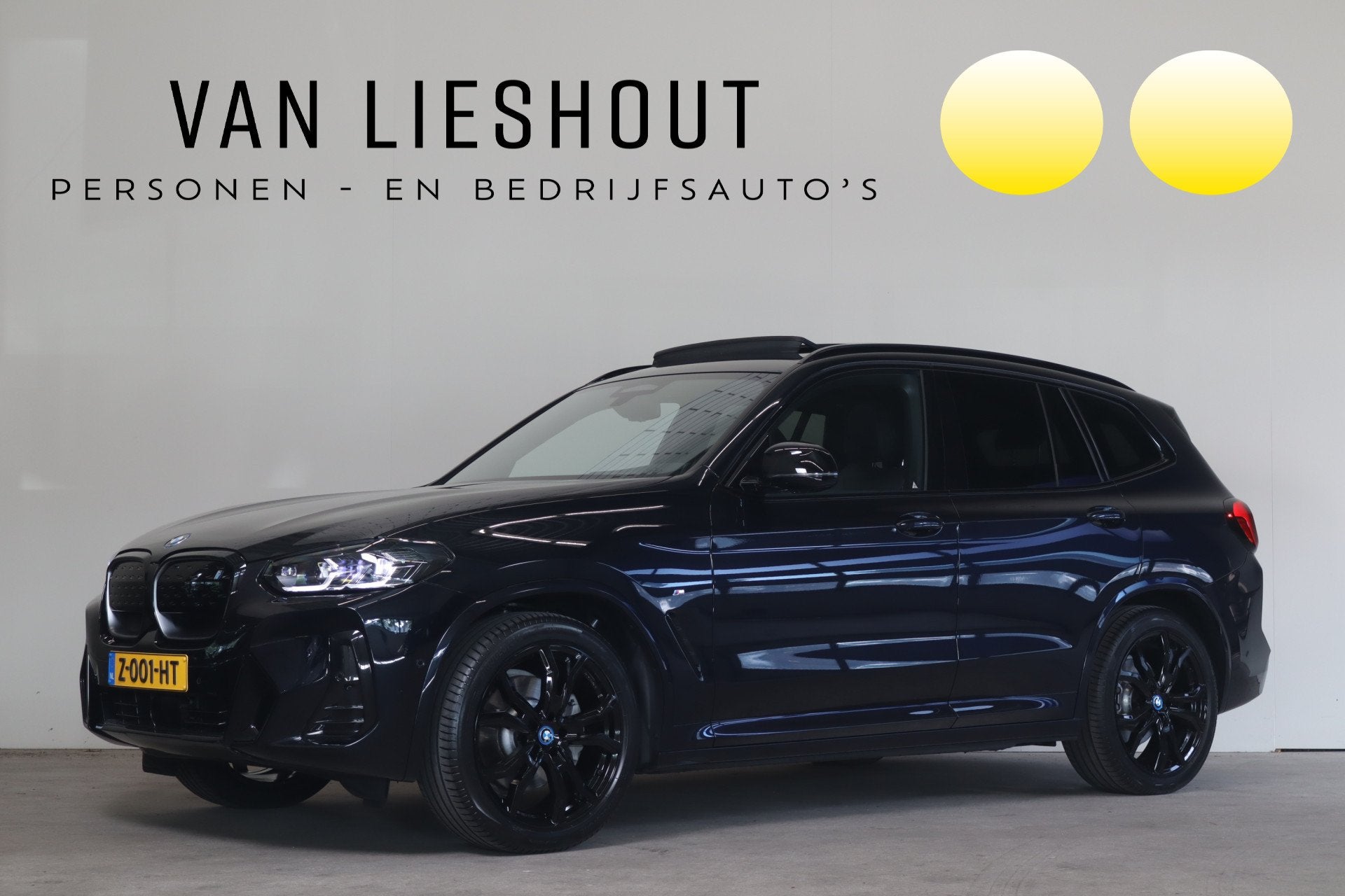 BMW iX3 High Executive 80 kWh SOH 96% NL-Auto! Pano-Dak I Le, Auto's, Achterwielaandrijving, Gebruikt, 750 kg, Zwart