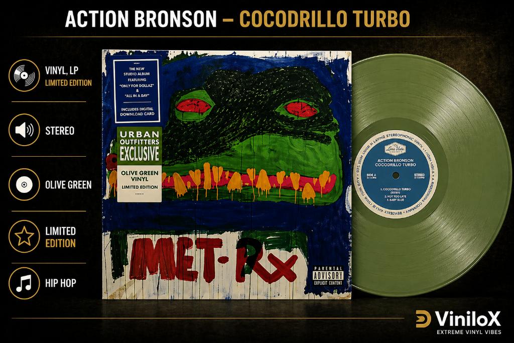 Action Bronson – Cocodrillo Turbo Vinyl LP Limited Edition, 2000 tot heden, Geseald, Ophalen of Verzenden, 12 inch