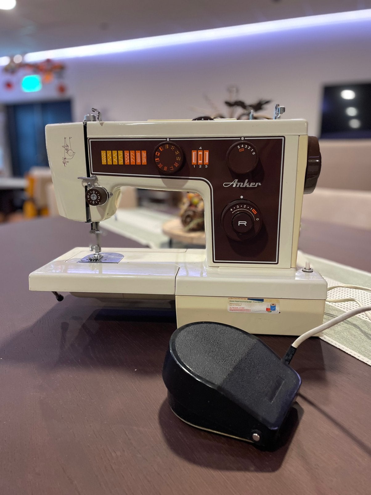 Vintage Anker 204 Naaimachine met pedaal (Getest & Werkend), Ophalen of Verzenden, Zo goed als nieuw, Naaimachine, Overige merken