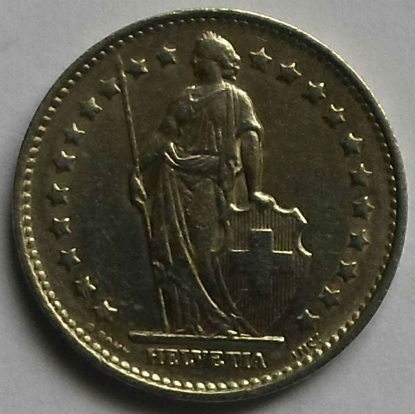 Zwitserland 1 franc 1969.( 1), Verzenden, Overige landen, Losse munt