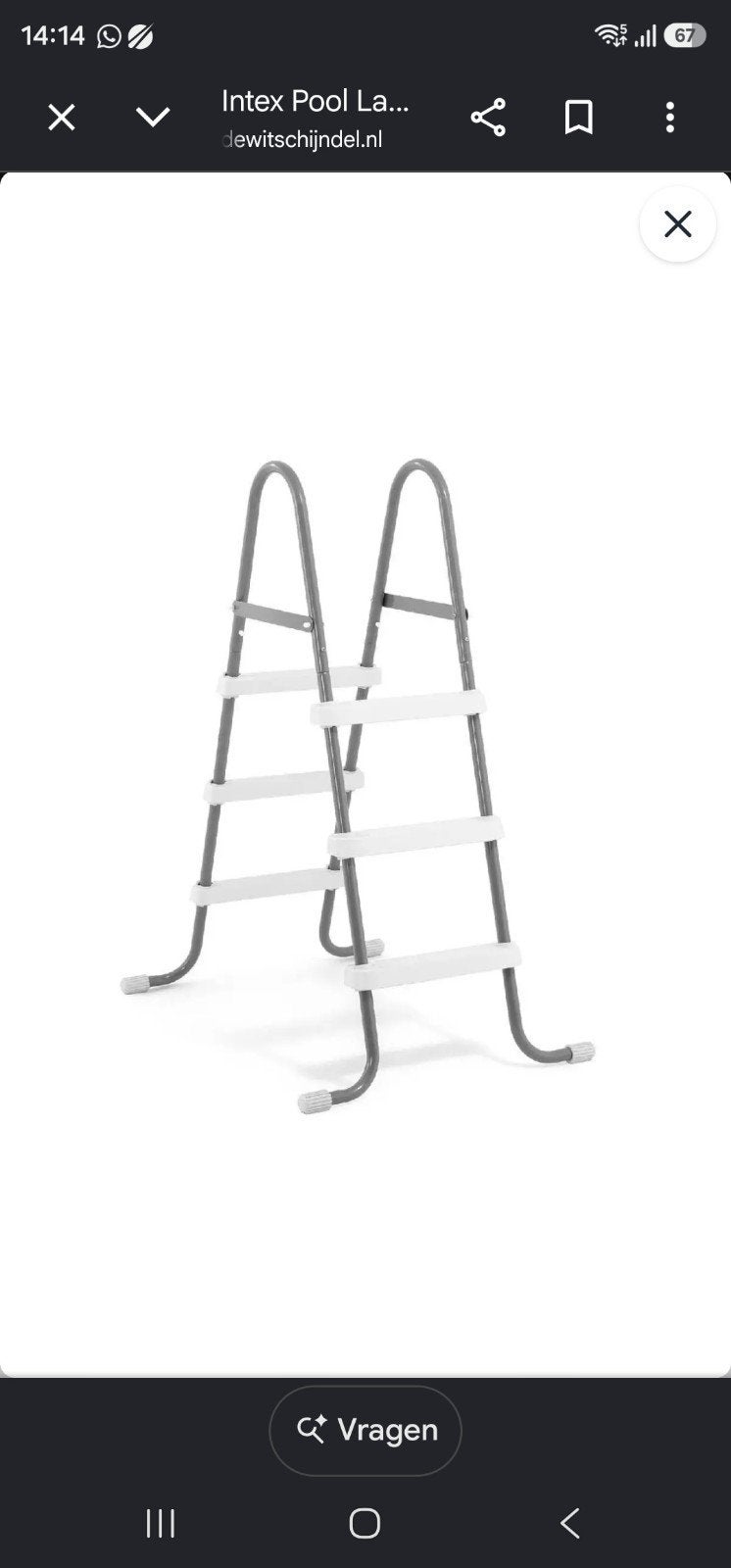 Intex zwembadtrapje - Zo goed als nieuw!, Tuin en Terras, Zwembad-toebehoren, Ophalen, Zo goed als nieuw, Ladder