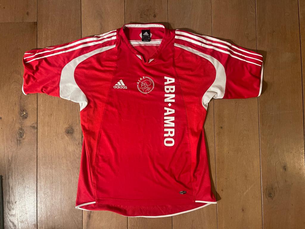 AFC Ajax trainingsshirt 2004/2005 - Maat S/M, Maat 48/50 (M), Ophalen of Verzenden, Voetbal, Gedragen