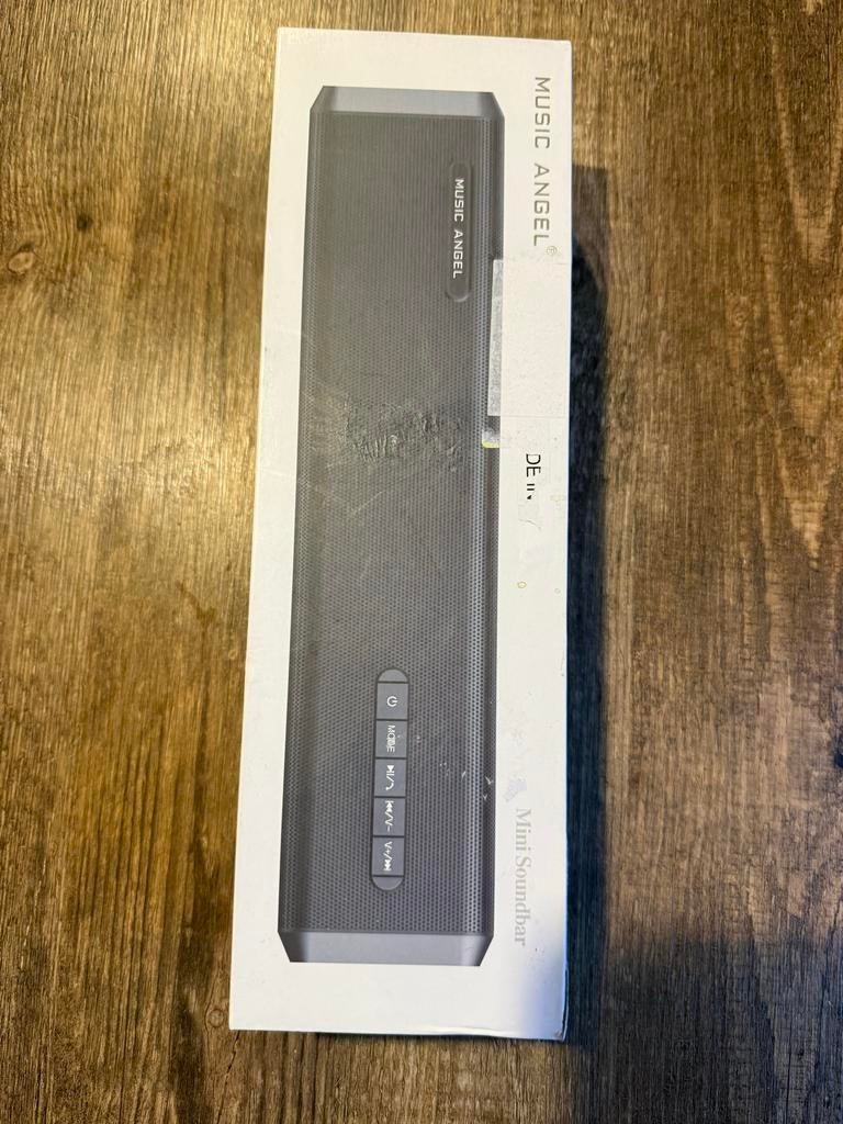 Music Angel Mini Soundbar Bluetooth Speaker Zwart, Audio, Tv en Foto, Soundbars, Ophalen of Verzenden, Bluetooth, Nieuw