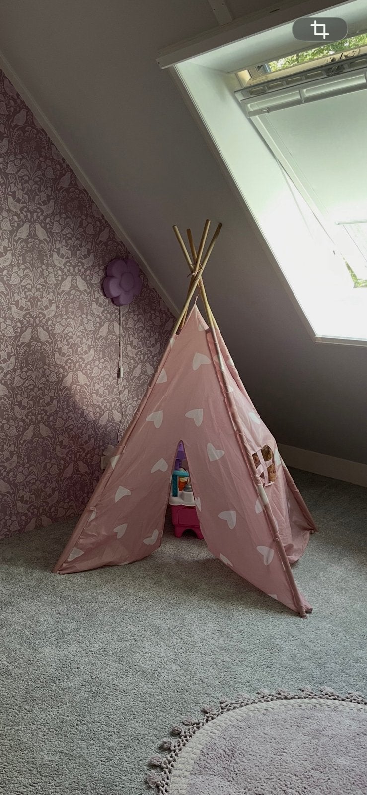 Tipi tent roze, Ophalen, Zo goed als nieuw