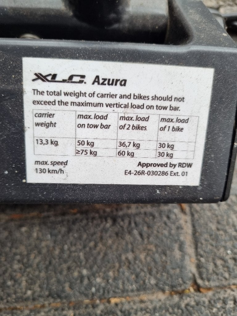 XLC Azura fietsendrager – geschikt voor 2 e‑bikes!, Ophalen, Zo goed als nieuw, 2 fietsen, Trekhaakdrager