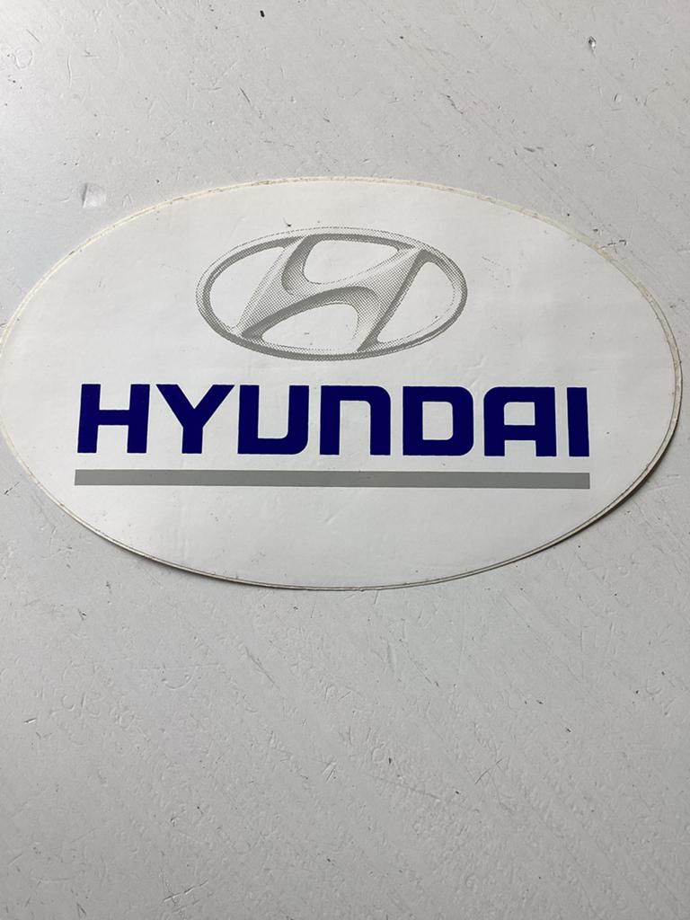 Sticker Hyundai, Verzenden, Zo goed als nieuw, Auto of Motor