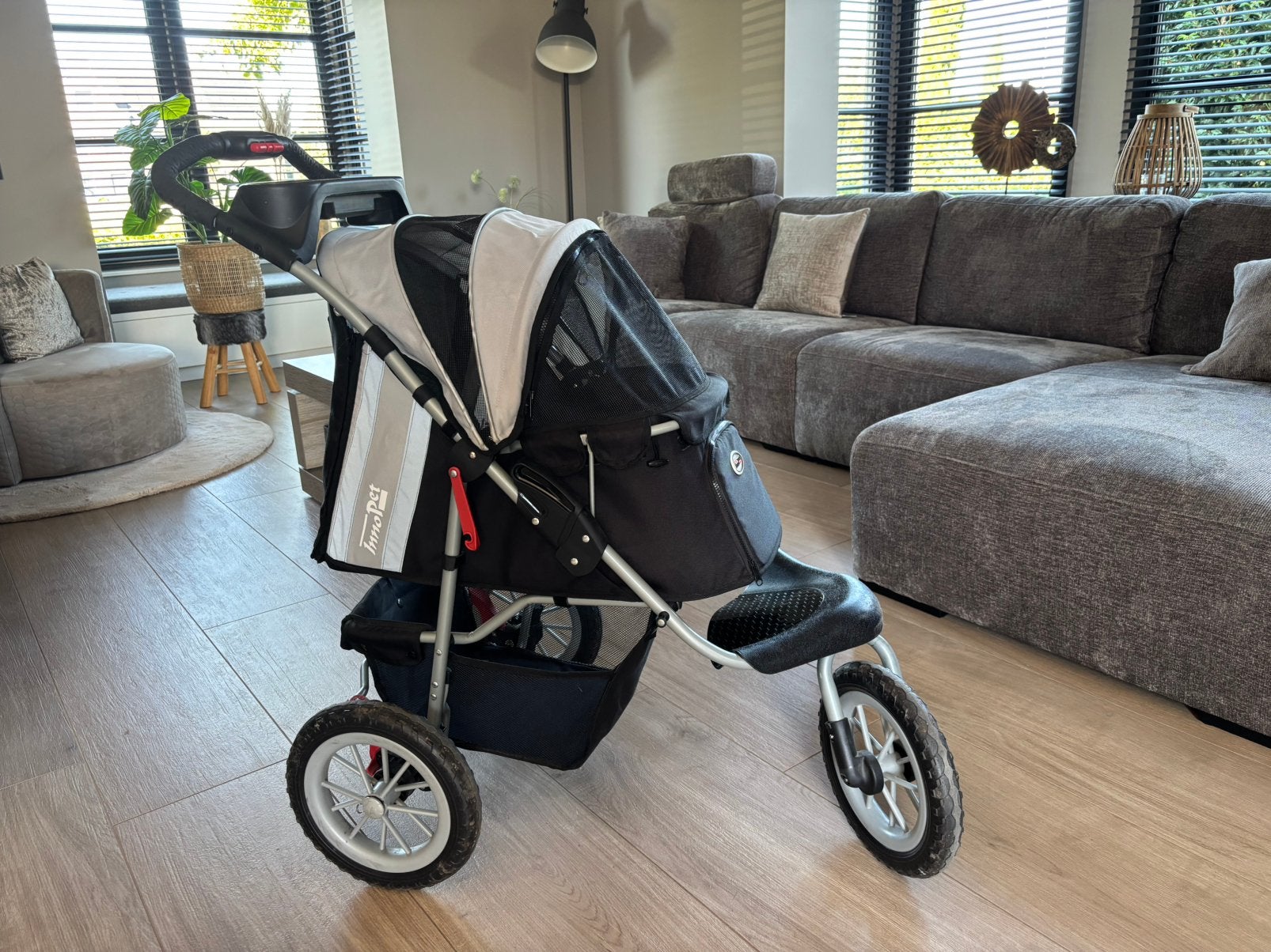 Innopet Hondenbuggy Comfort Efa Eco Zwart Grijs, Innopet, Ophalen, Gebruikt, Hondenbuggy