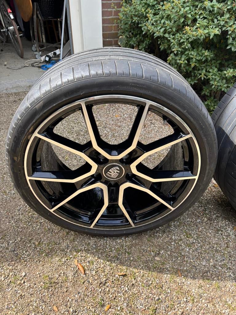 Originele Porsche 21inch velgen Taycan RS Spyder BiColor, Auto-onderdelen, Ophalen, 21 inch, Zomerbanden