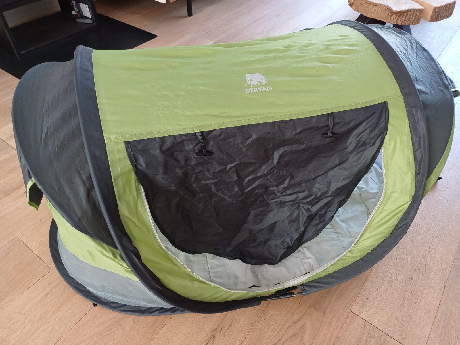 Deryan Peuter Luxe Reisbed/Tent - Groen, Kinderen en Baby's, Speelgoed | Speeltenten, Ophalen of Verzenden, Gebruikt