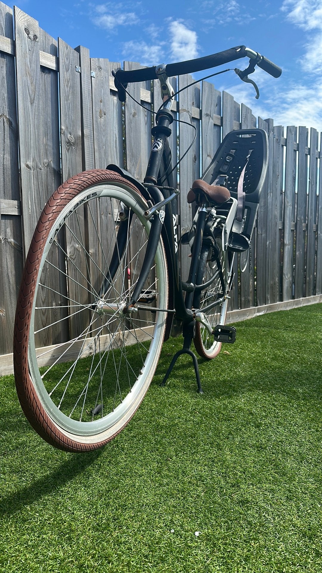 Moederfiets klein prijs, Fietsen en Brommers, Terugtraprem, Gebruikt, 1 zitje, Ophalen
