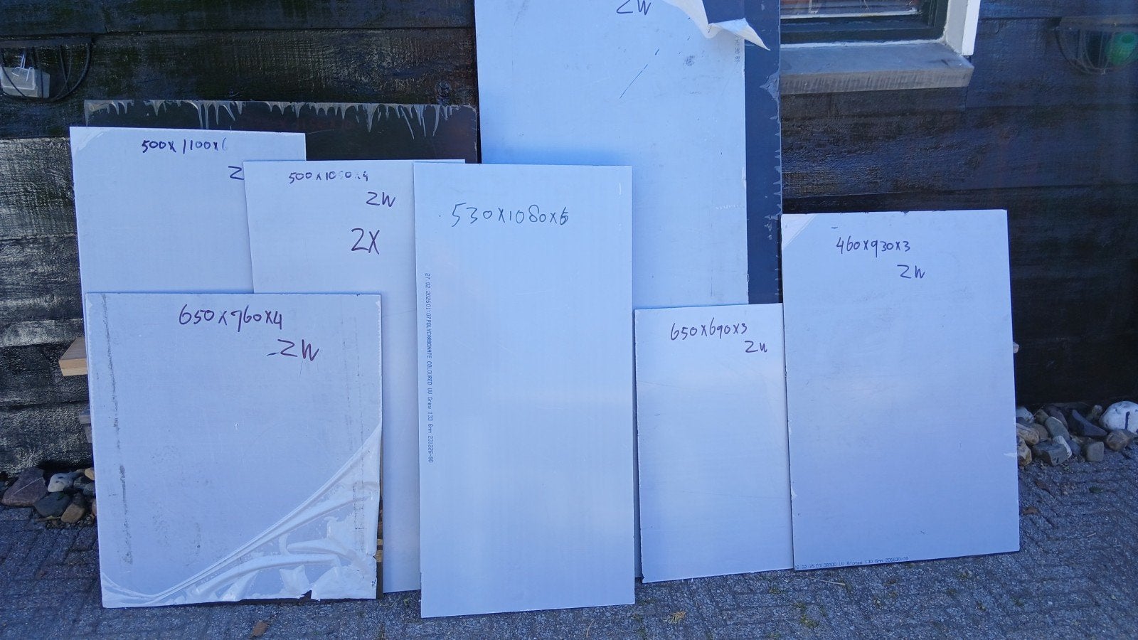 Plexiglas en Lexan platen - Diverse afmetingen en diktes, Ophalen