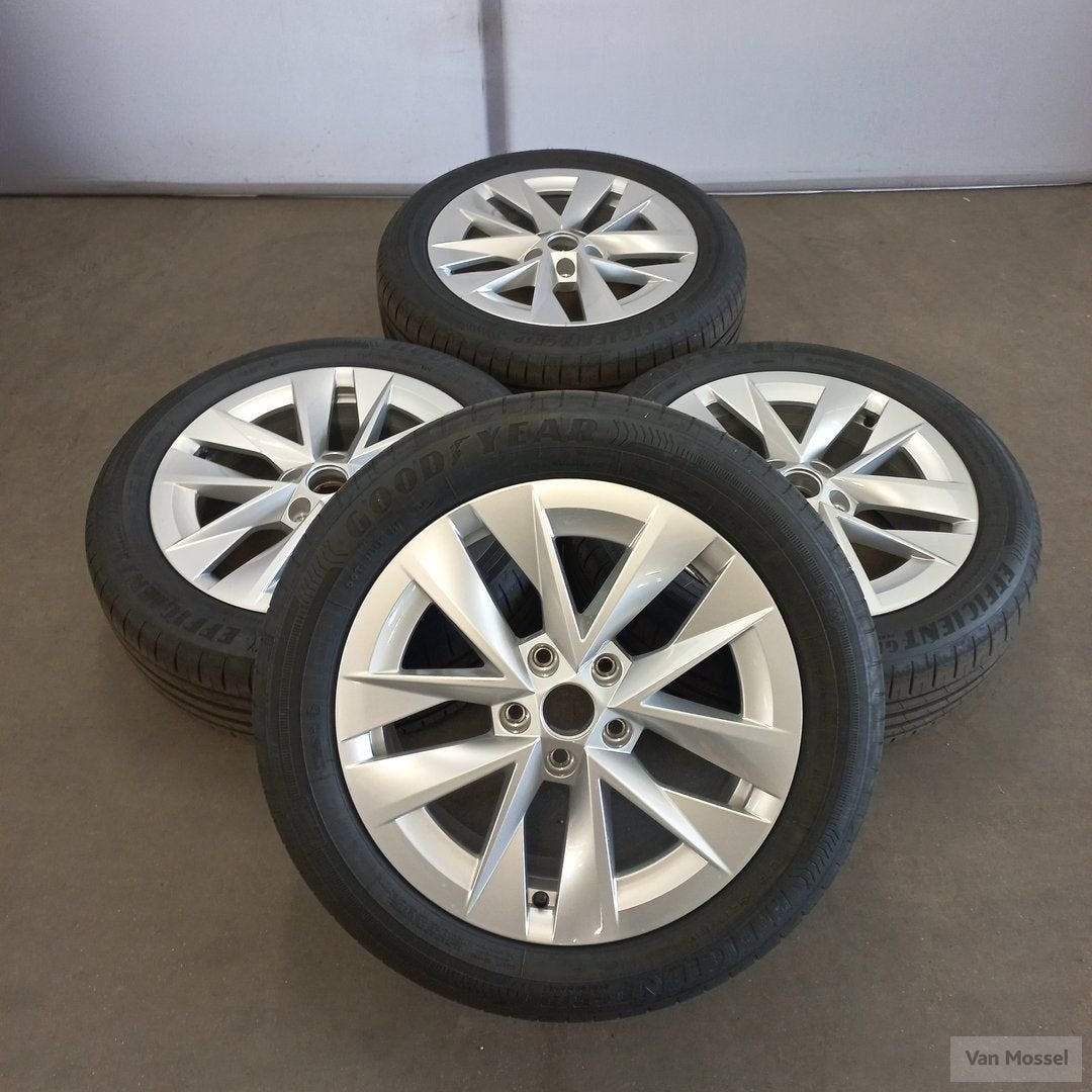 Skoda Karoq GoodYear EfficientGrip Performance 205/55/R17 91, Gebruikt, -, -, Banden en Velgen