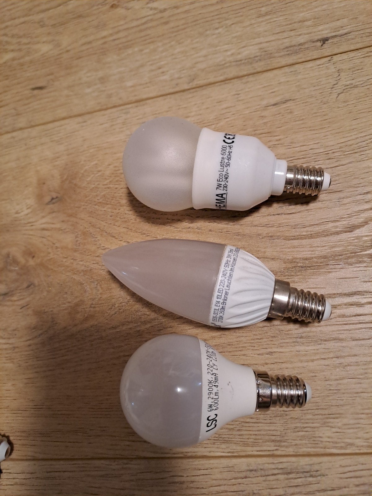 Diverse lampen., Ophalen, E14 (klein), Spaarlamp