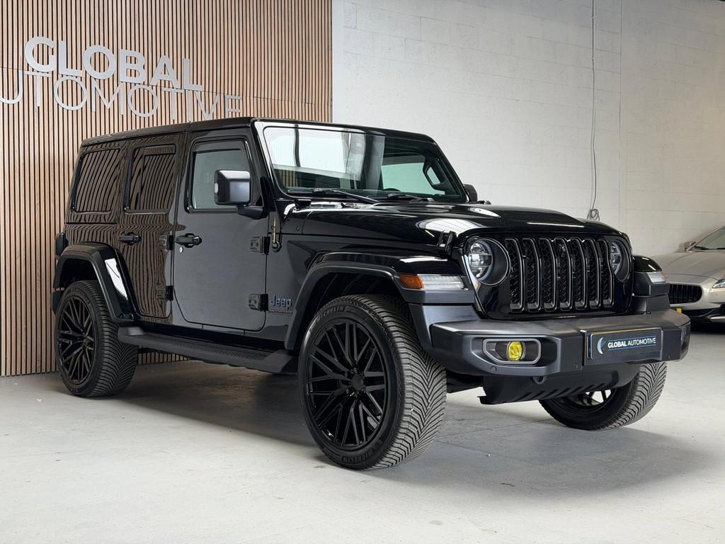Jeep Wrangler Unlimited 4xe 380 80th Anniversary - 23 INCH -, Auto's, Jeep, Automaat, 4 cilinders, Cabriolet, Vierwielaandrijving