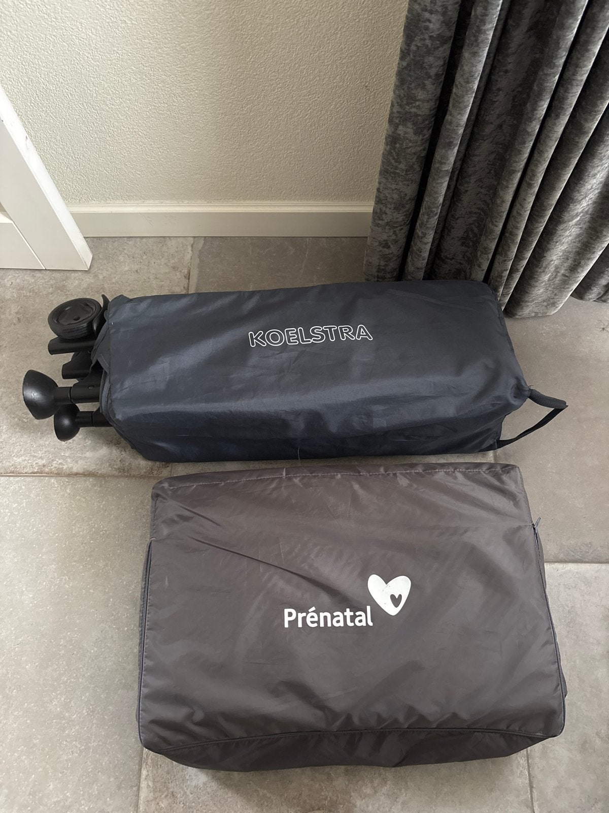 Campingbedje met extra matras (Koelstra/Prénatal), Kinderen en Baby's, Gebruikt, 70 tot 85 cm, Matras, 140 tot 160 cm