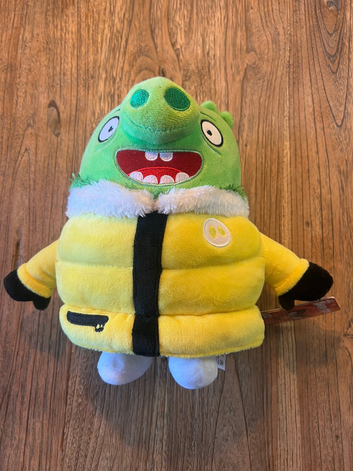 Knuffel Angry birds, pig met gele jas, Ophalen of Verzenden, Nieuw, Overige typen