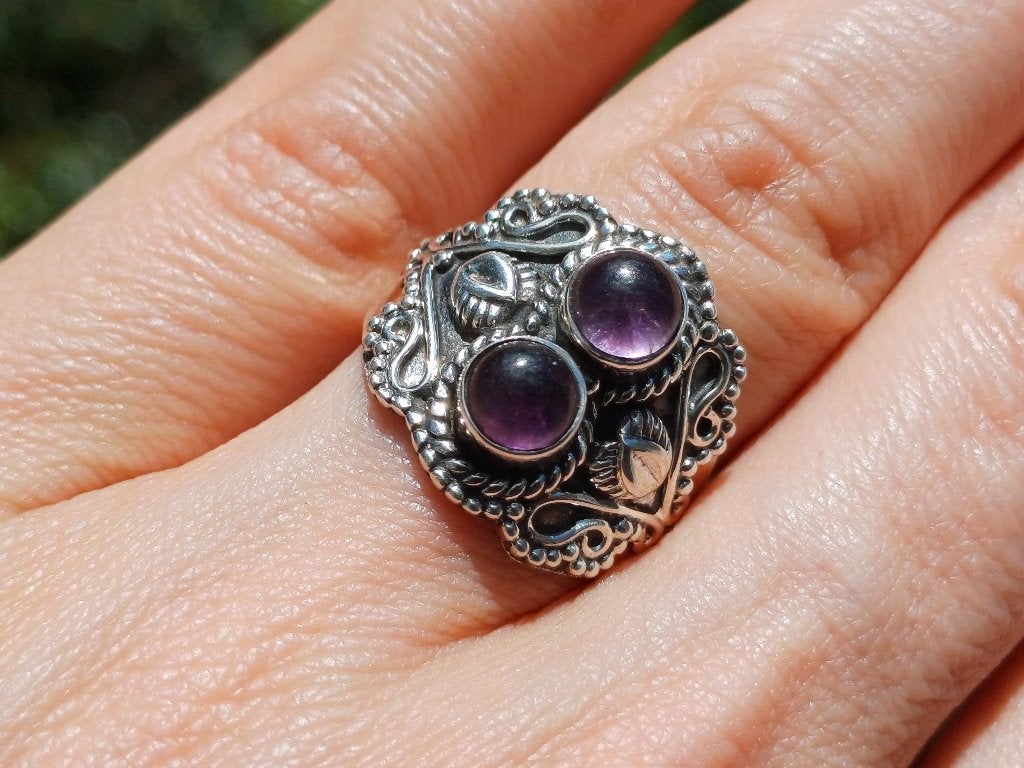 Vanoli 925 zilveren ring met amethist maat 17,75, Sieraden, Tassen en Uiterlijk, Ringen, Daiva1973@hotmail.com, Vanoli, Amsterdam