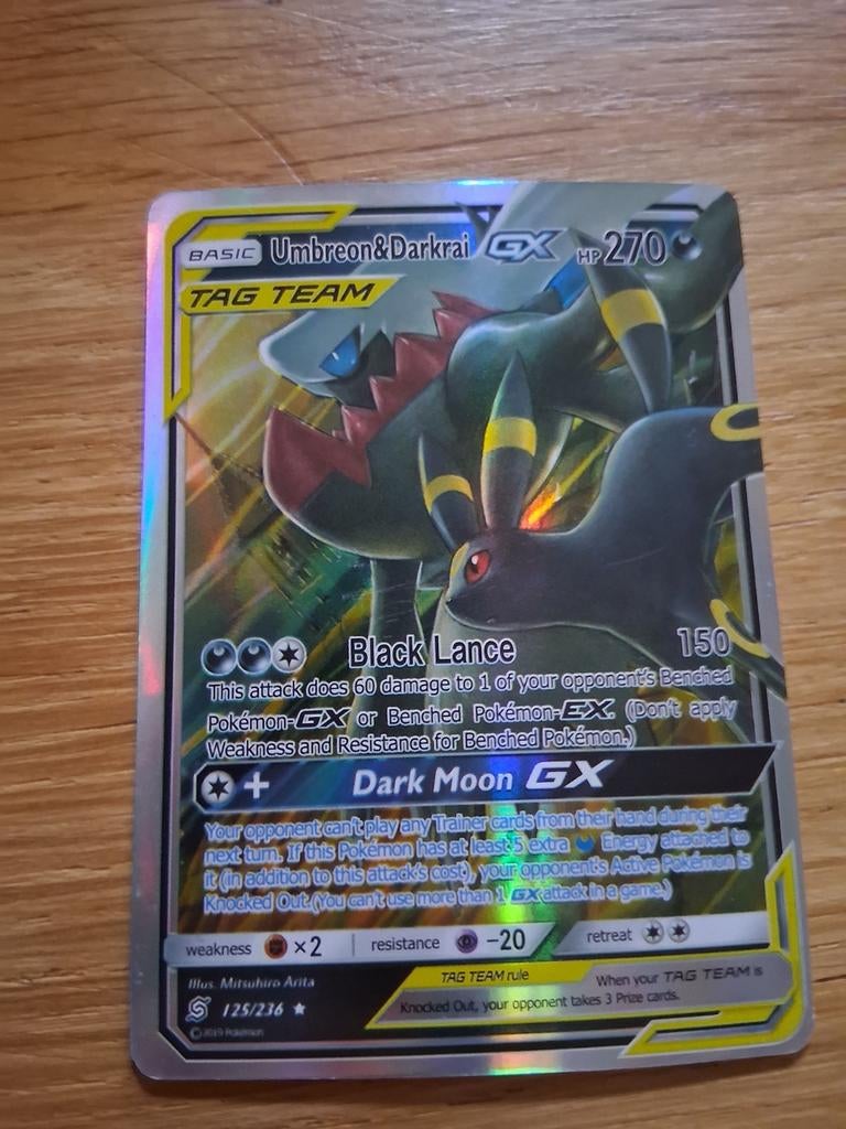 Pokémon kaart Umbreon & Darkrai GX Tag Team, Ophalen of Verzenden