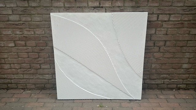 Schilderij Wit 89 X 89 cm (OP=OP!), Antiek en Kunst, Kunst | Schilderijen | Abstract, Ophalen