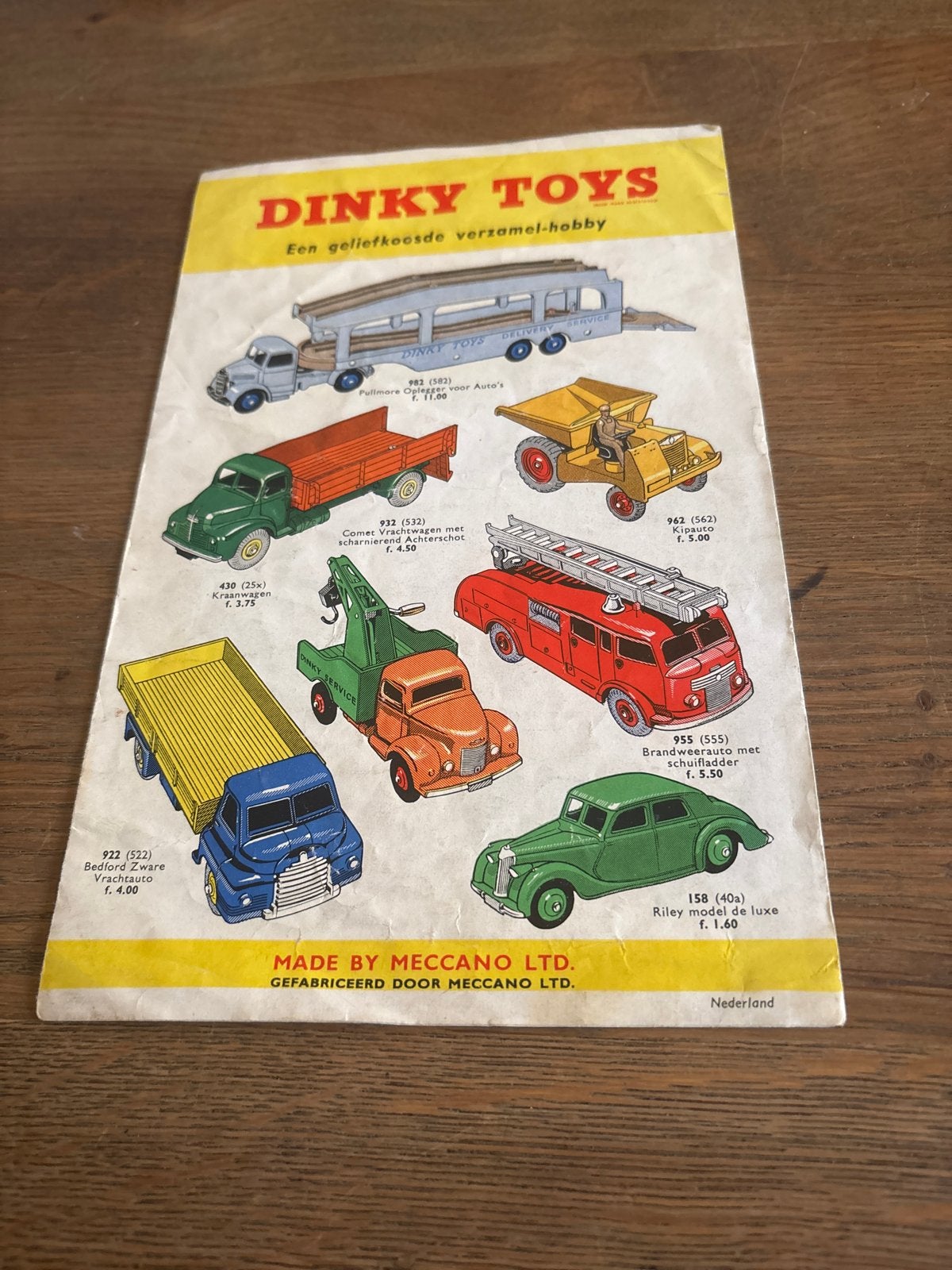 Dinky Toys Catalogus - Vintage Meccano 1954, Ophalen of Verzenden