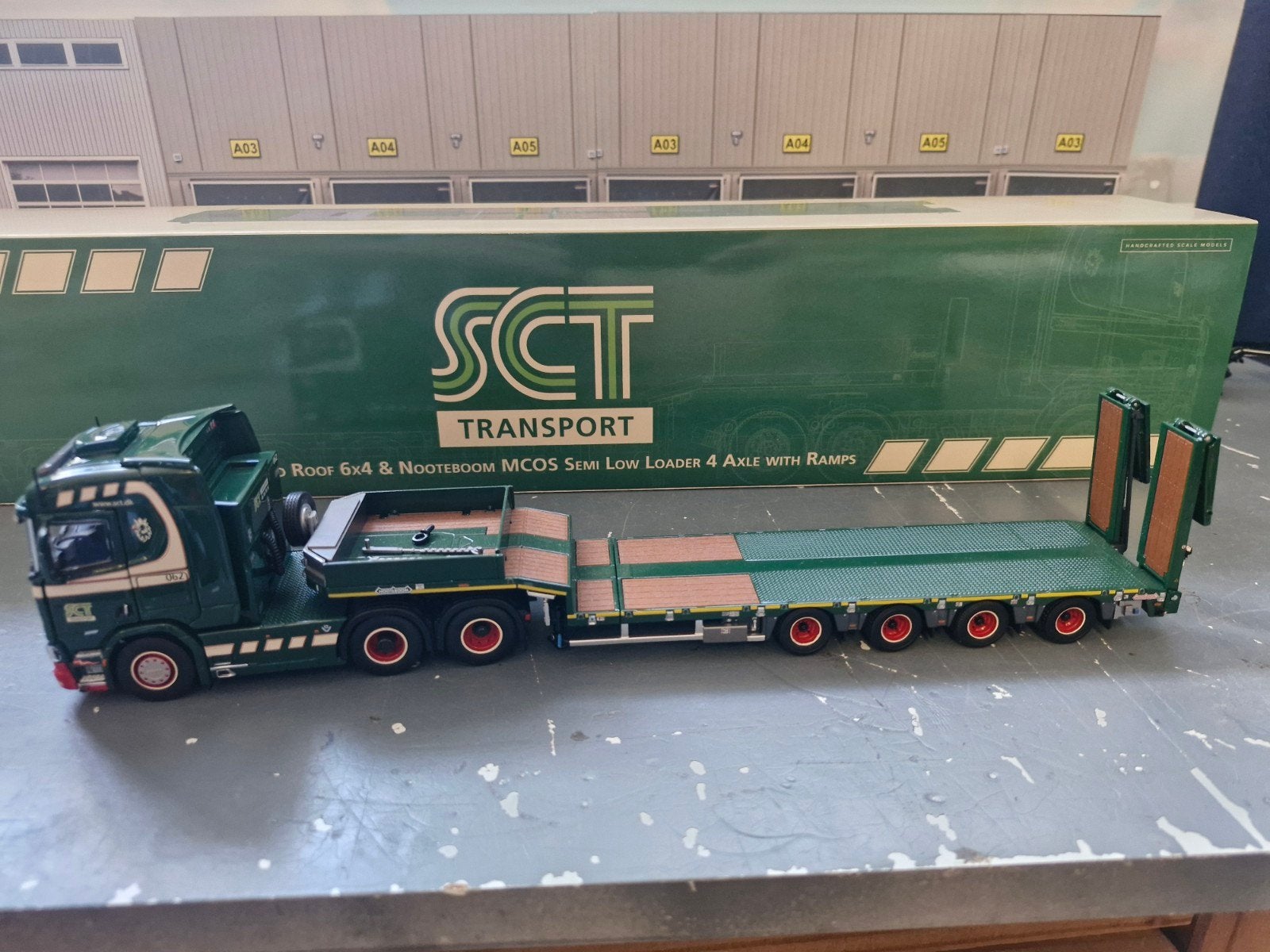scania R 6x4 met nooteboom semi dieplader uitschuifbaar, Ophalen of Verzenden, Nieuw, Bus of Vrachtwagen, Overige merken