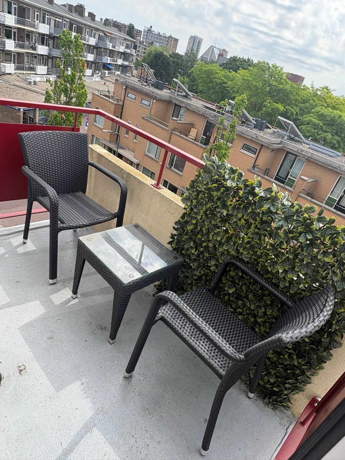 Tuinset: 2 Stoelen en een Tafeltje, Gebruikt, Wicker, Stoel, Tuinset