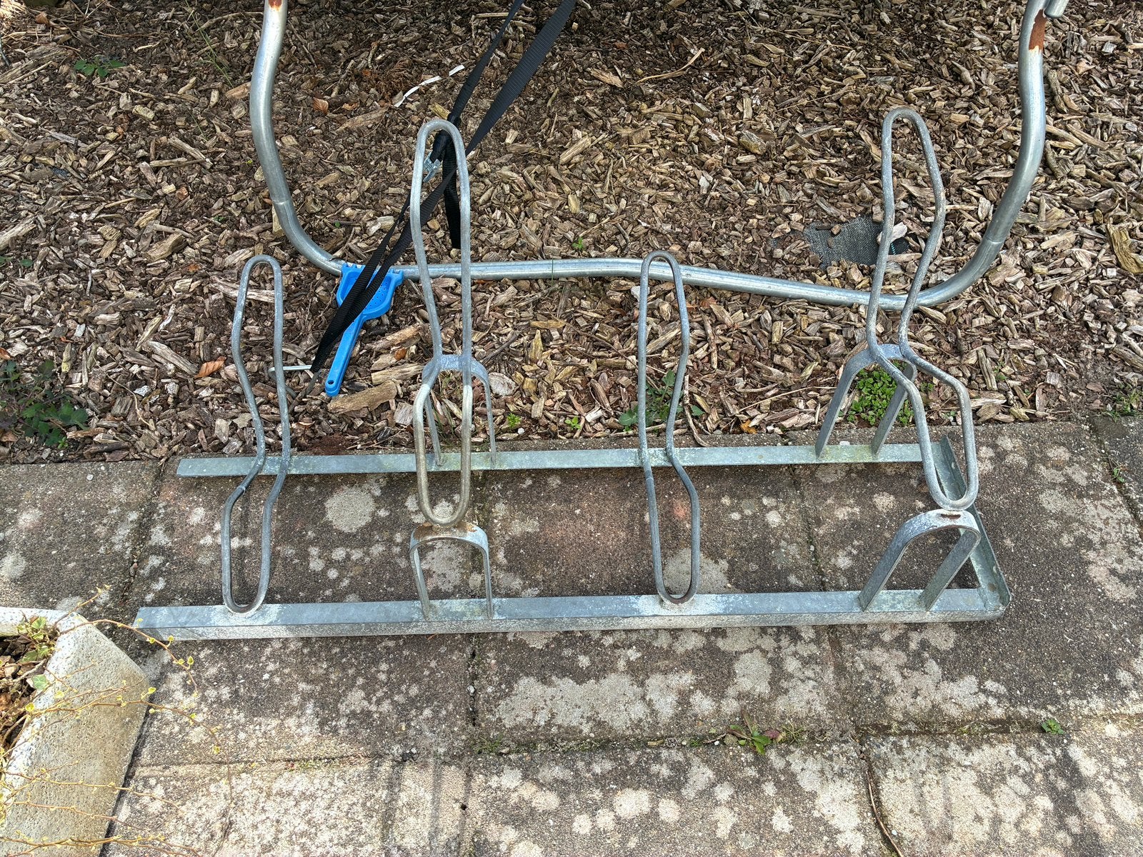 Fietsenrek voor 4 fietsen, Ophalen, Gebruikt