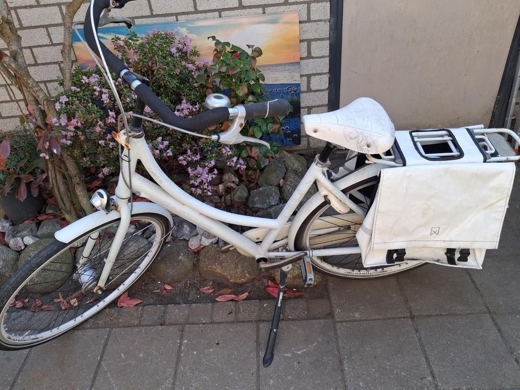 Dames fiets  gazelle met fietstassen., Fietsen en Brommers, Ophalen, Gebruikt, Versnellingen, 50 tot 53 cm