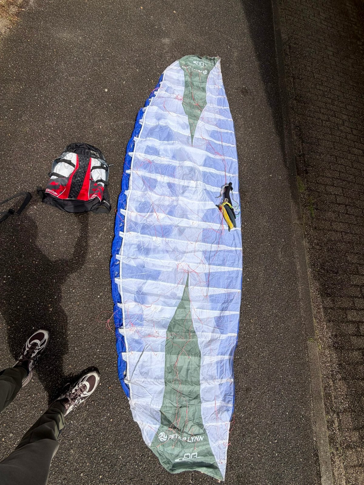 Peter Lynn Reactor II 3.5m.² Powerkite ZGAN!, Ophalen of Verzenden, Zo goed als nieuw, Vierlijns, Vlieger