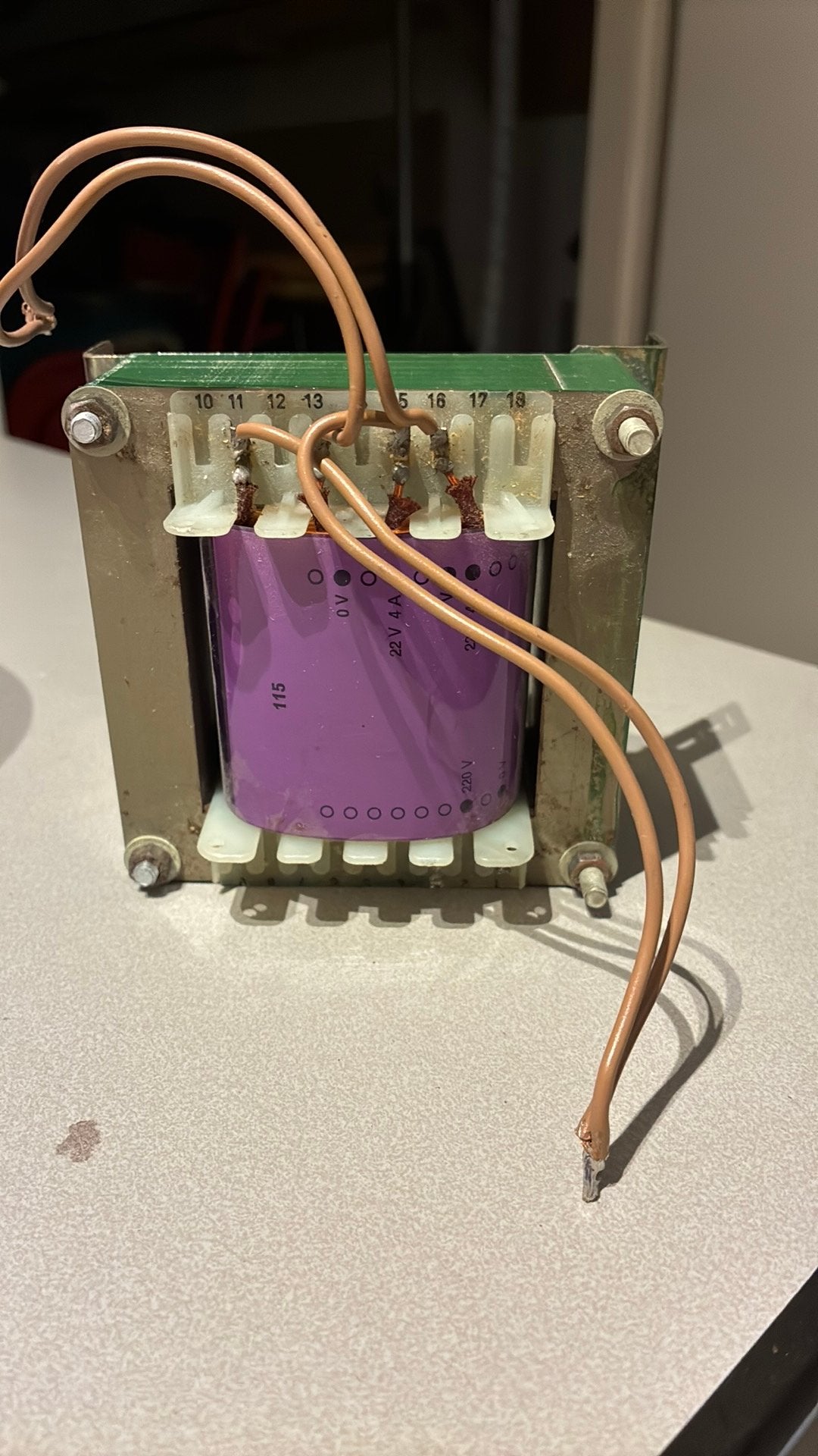 Transformator 220 V, 22V 4 amp., Ophalen of Verzenden, Gebruikt