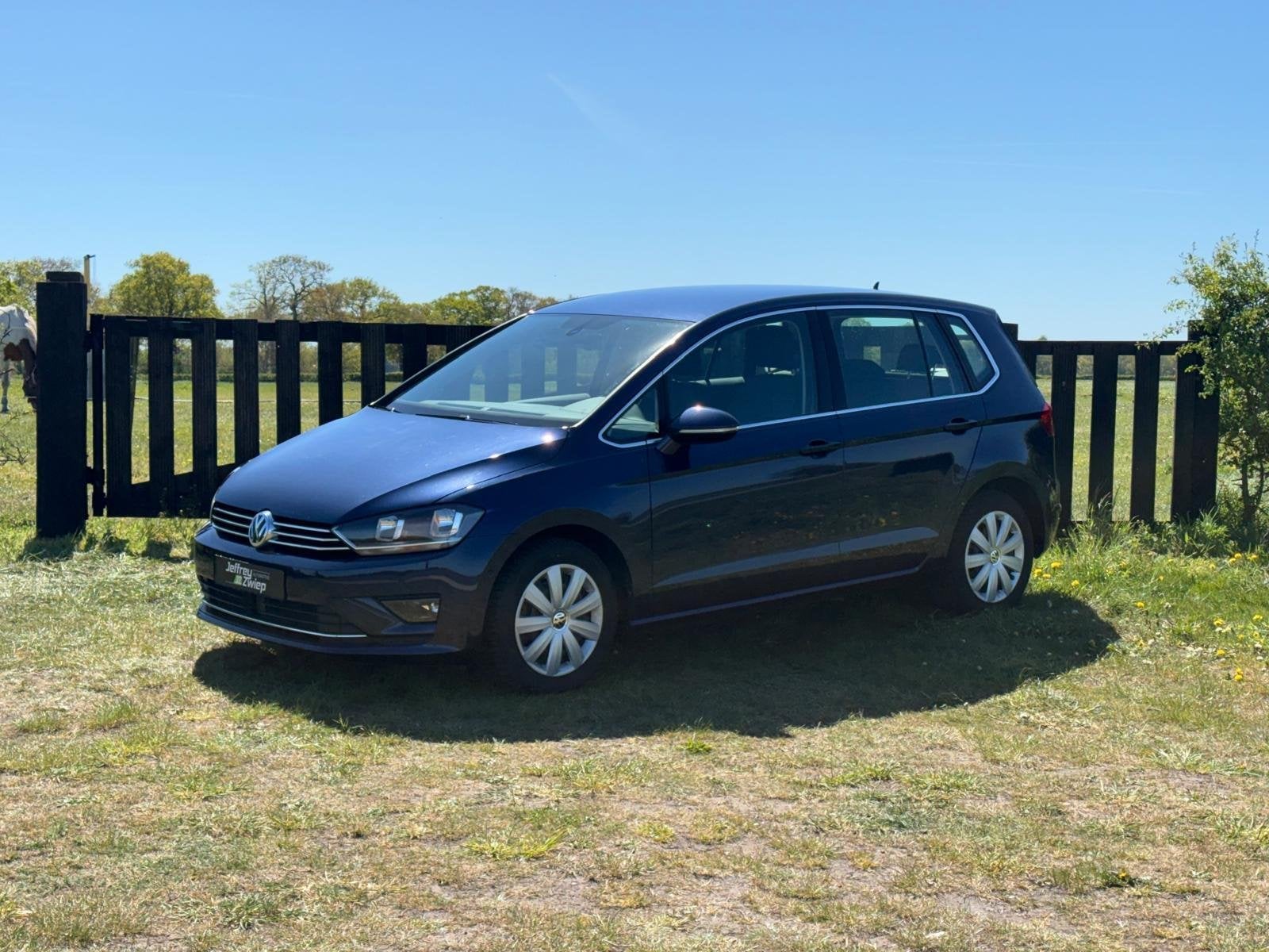 Volkswagen Golf Sportsvan 1.4 TSI Highline automaat. alcanta, Auto's, Gebruikt, Blauw, Alcantara, Golf Sportsvan