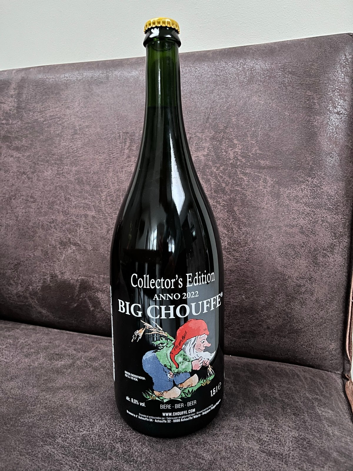 Big Chouffe Collector's Edition Anno 2022 - 40th Birthday, Verzamelen, Biermerken, Ophalen of Verzenden, Nieuw, Flesje(s), Overige merken