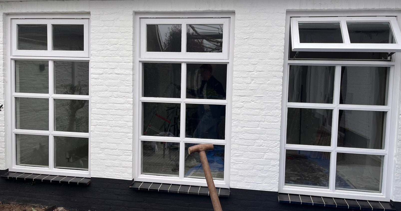 Houten kozijnen met dubbel glas, Ophalen, Gebruikt