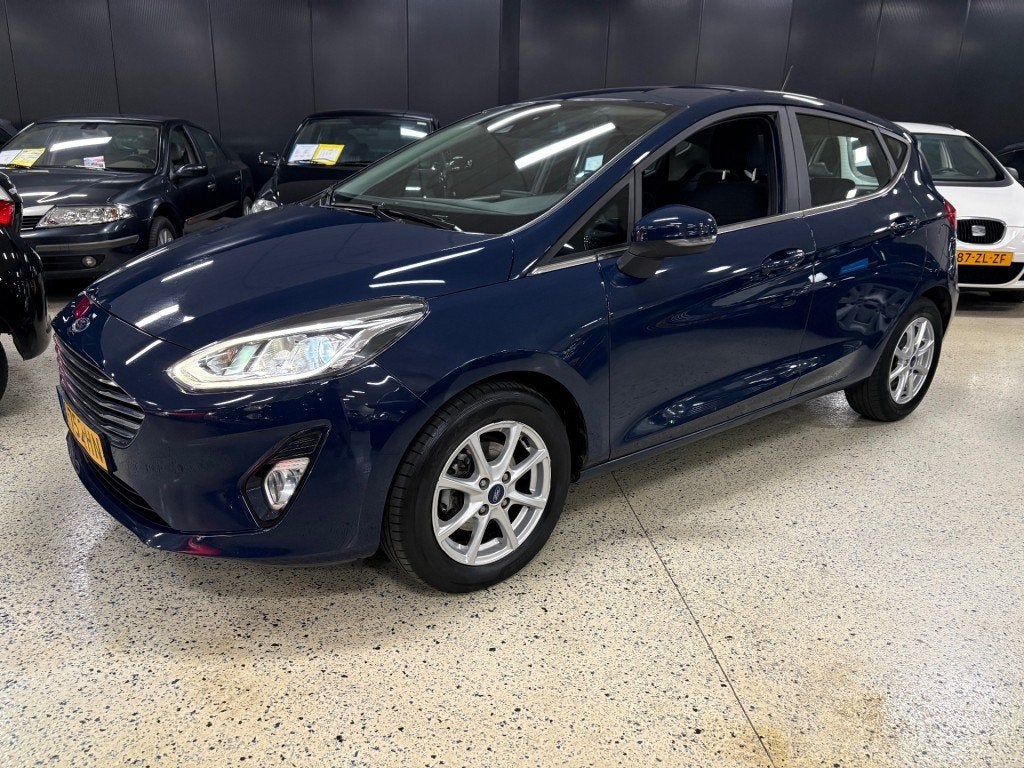 Ford FIESTA 1.0 Ecob Titanium Navigatie Multimedia USB PDC E, Voorwielaandrijving, Gebruikt, Blauw, 49 €/maand