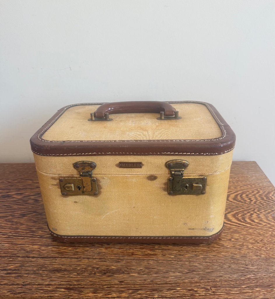 beauty case, Ophalen, Gebruikt, Bruin