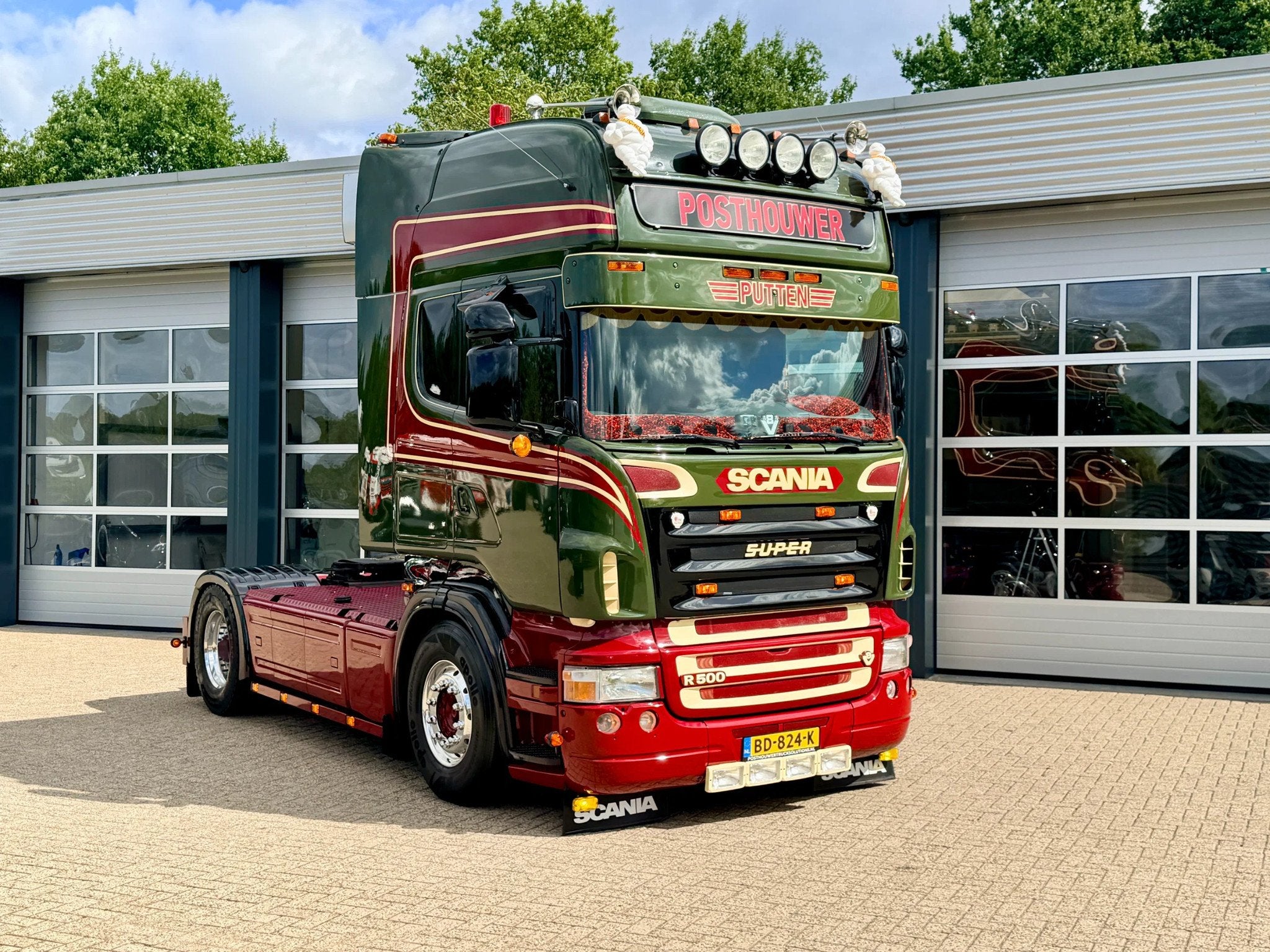 Scania R500 V8 Showtruck Full option, FullAir, Retarder, Spe, Automaat, Achterwielaandrijving, Leder, Bedrijf
