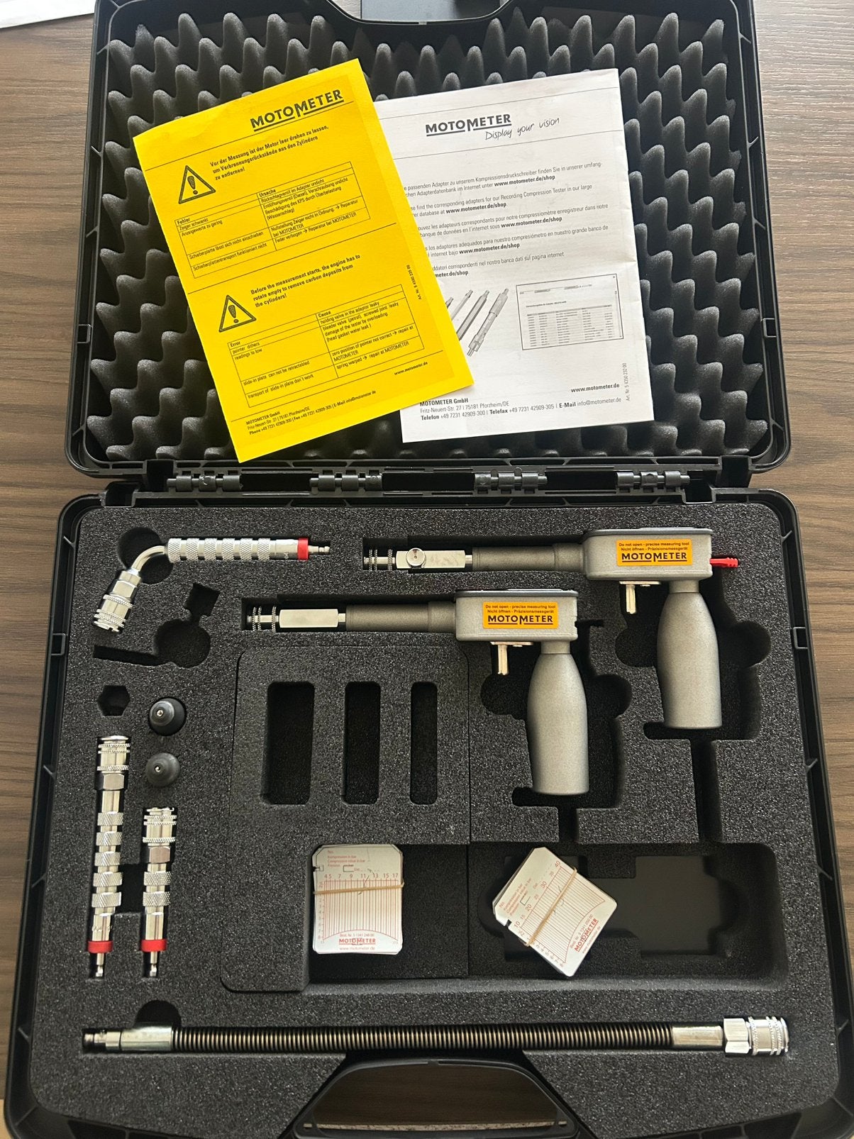 Motometer compressiemeter compleet Gloednieuw, Ophalen of Verzenden, Nieuw