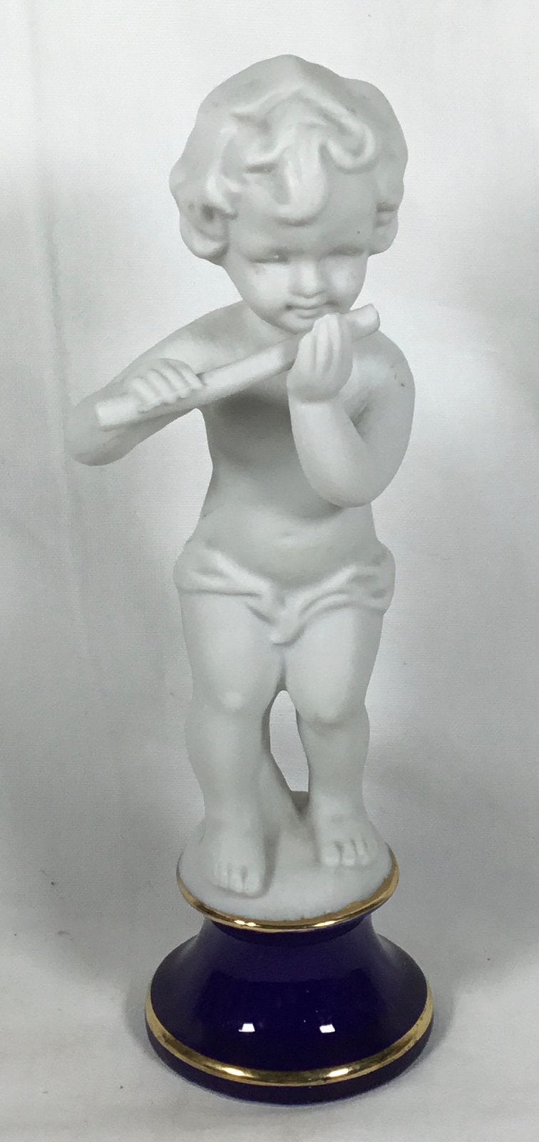 Vintage porselein bisquit beeldje Cherubijn engeltje, Antiek en Kunst, Ophalen of Verzenden