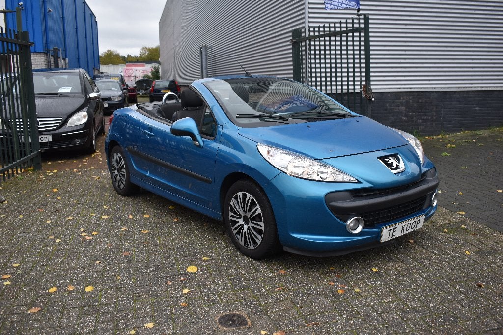 Peugeot 207 1.6 VTI CC 88KW AUT 2008 Blauw  AUTOMAAT, Auto's, 4 cilinders, Cabriolet, 600 kg, 1598 cc