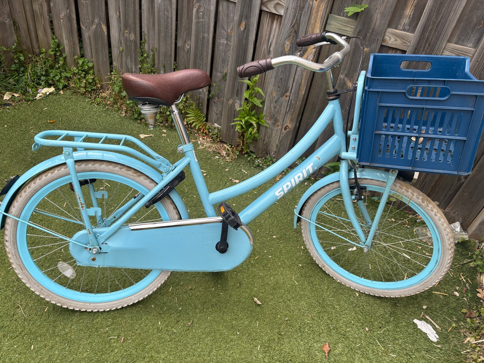 Spirit 20 inch kinderfiets - Blauw, Ophalen, Gebruikt, 20 inch of meer