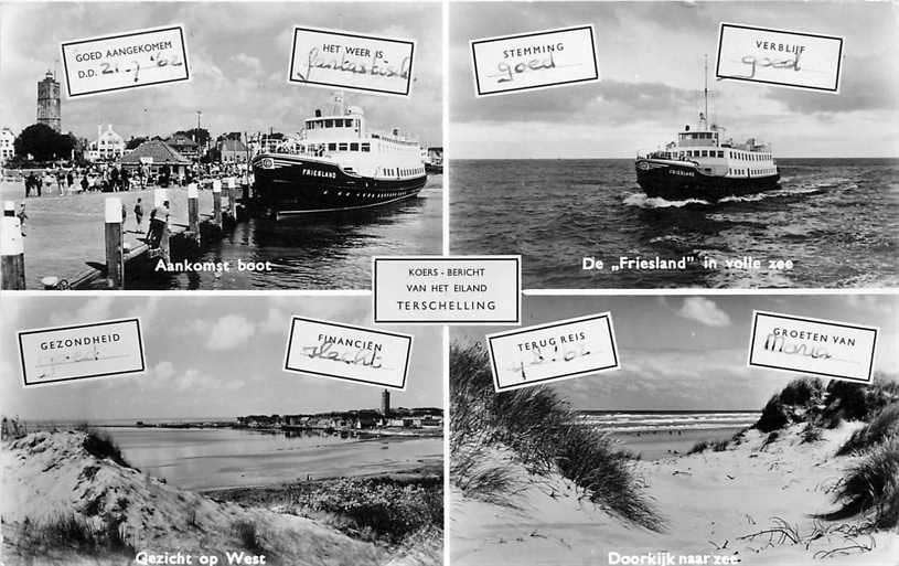 377-423-031 Terschelling Multiview, Verzamelen, Verzenden, Voor 1920, Friesland