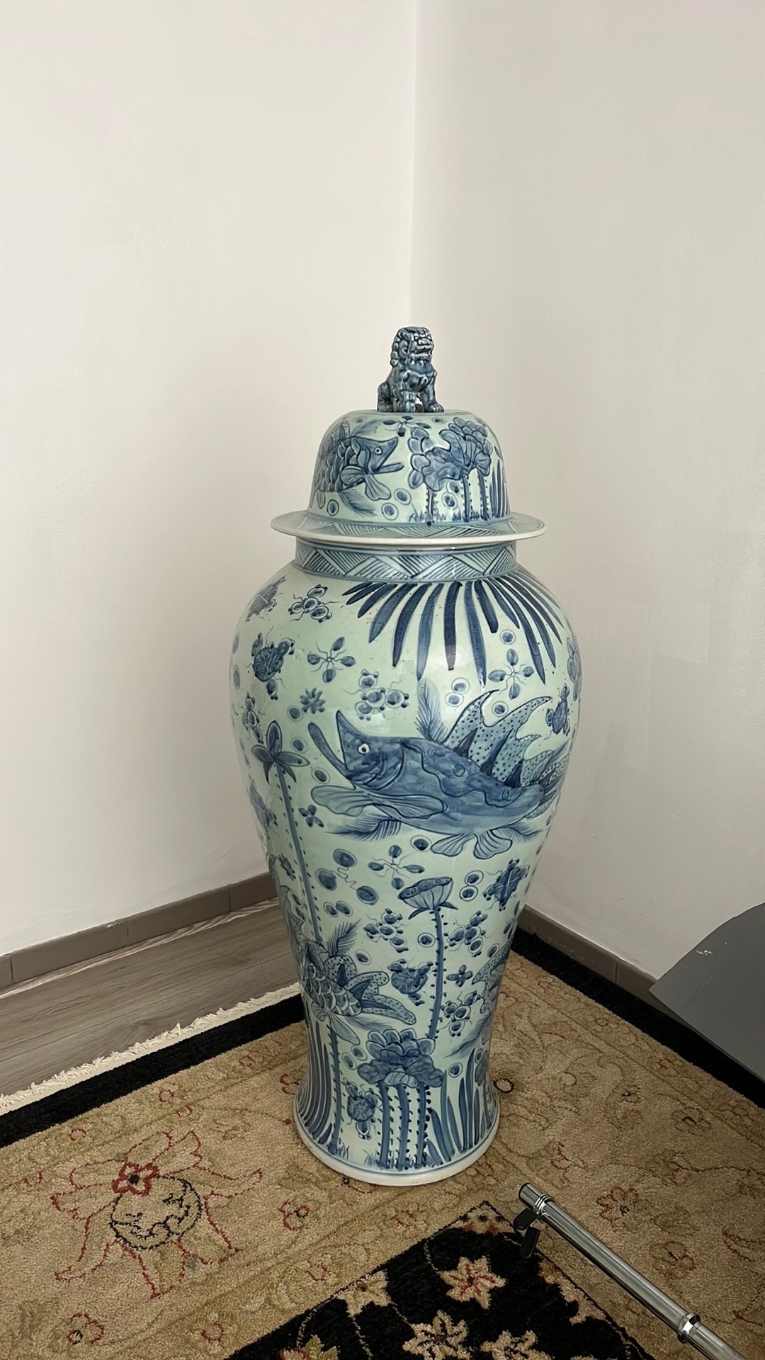 Chinese Vaas XXXL uniek 120cm hoog, Ophalen