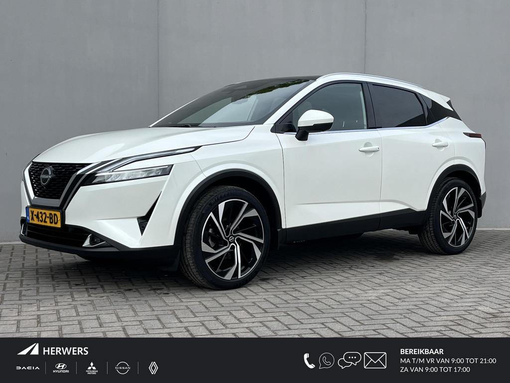 Nissan Qashqai 1.3 MHEV Xtronic Tekna Plus / Origineel NL /, Euro 6, Wit, Qashqai, 725 kg