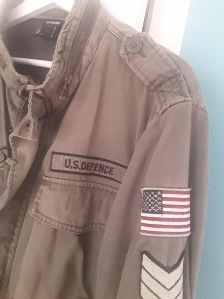 U.S deefence - Army jas xl - L Militaria, Kleding | Heren, Ophalen of Verzenden, Zo goed als nieuw, Maat 56/58 (XL), Groen