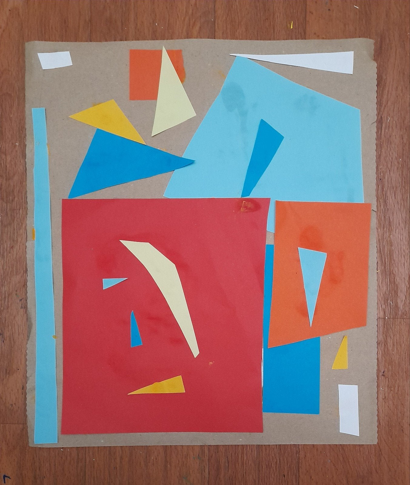 Compositie collage knipsels, Antiek en Kunst, Ophalen of Verzenden