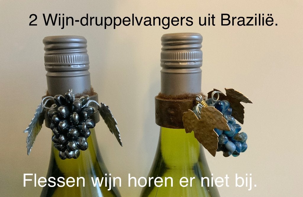 2 wijn-druppelvangers uit Brazilië., Ophalen of Verzenden, Overige typen