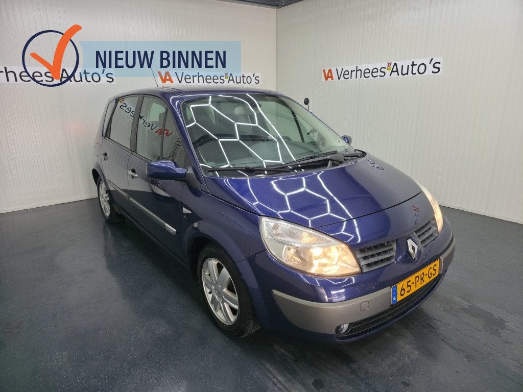 Renault Scénic 1.6-16V DynamComf., Gebruikt, 1295 kg, 4 cilinders, Blauw