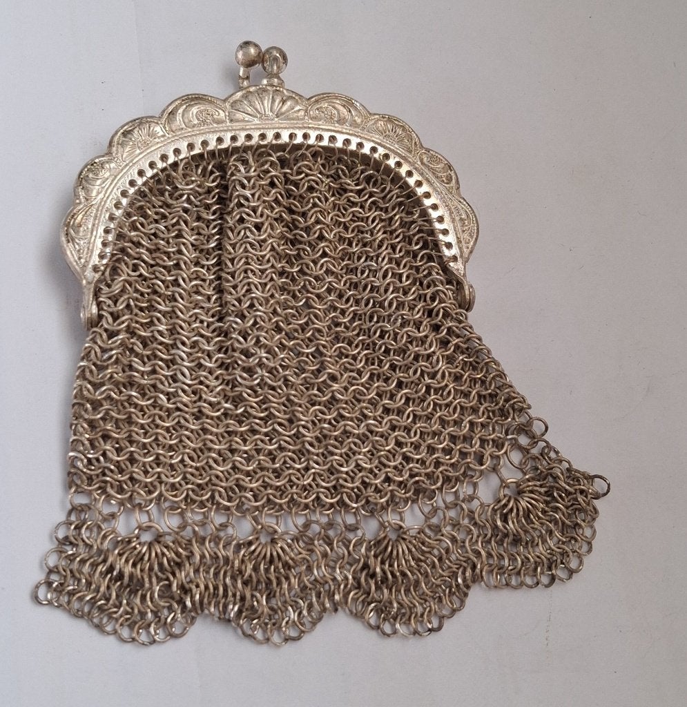Antieke Franse maliënkolder portemonnee, Ophalen of Verzenden